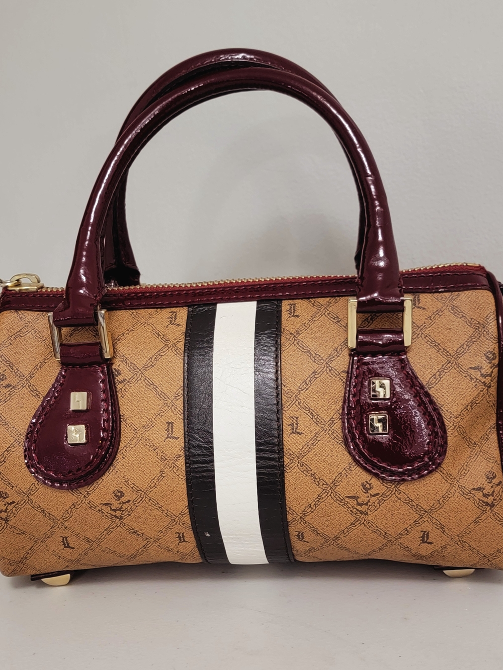 RARE VINTAGE Y2K L.A.M.B. Gwen Stefani Morant Satchel Lipstick Saddle 👑✨